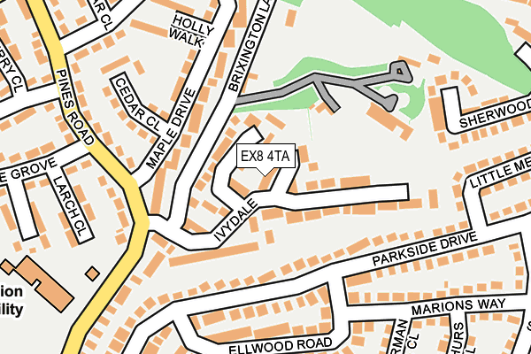 EX8 4TA map - OS OpenMap – Local (Ordnance Survey)