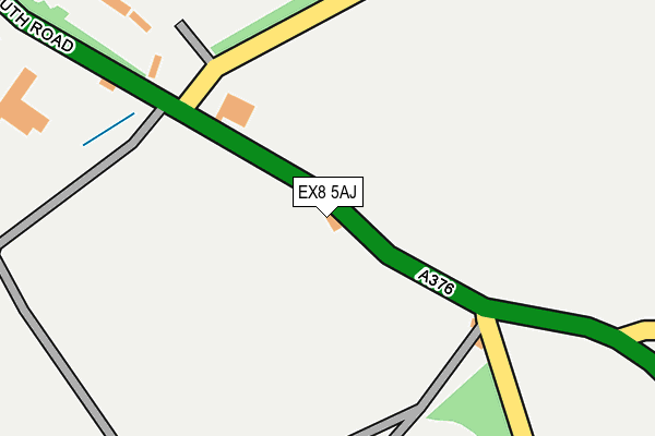 EX8 5AJ map - OS OpenMap – Local (Ordnance Survey)