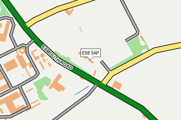EX8 5AP map - OS OpenMap – Local (Ordnance Survey)