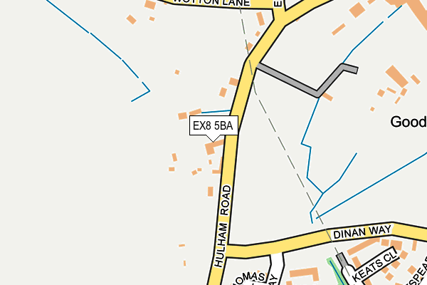 EX8 5BA map - OS OpenMap – Local (Ordnance Survey)