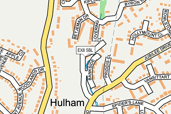 EX8 5BL map - OS OpenMap – Local (Ordnance Survey)