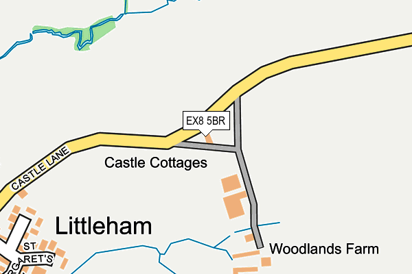 EX8 5BR map - OS OpenMap – Local (Ordnance Survey)