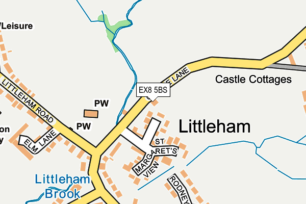 EX8 5BS map - OS OpenMap – Local (Ordnance Survey)