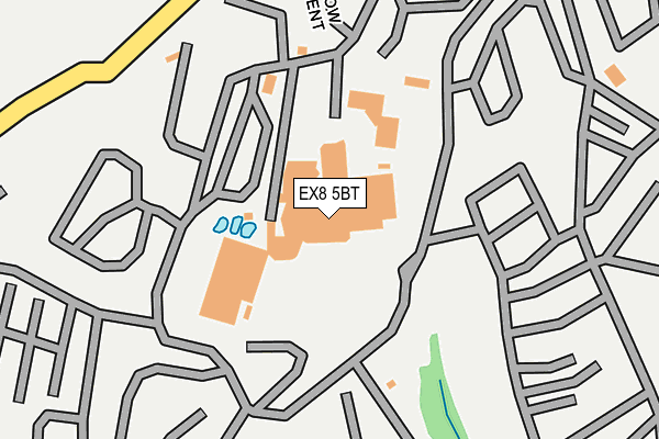 EX8 5BT map - OS OpenMap – Local (Ordnance Survey)