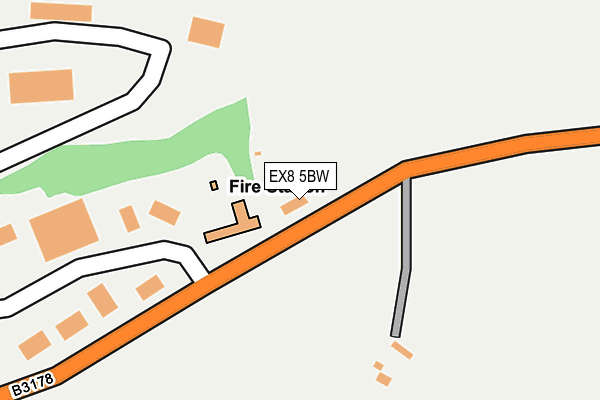 EX8 5BW map - OS OpenMap – Local (Ordnance Survey)