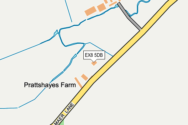 EX8 5DB map - OS OpenMap – Local (Ordnance Survey)