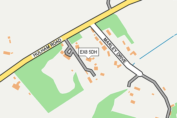 EX8 5DH map - OS OpenMap – Local (Ordnance Survey)