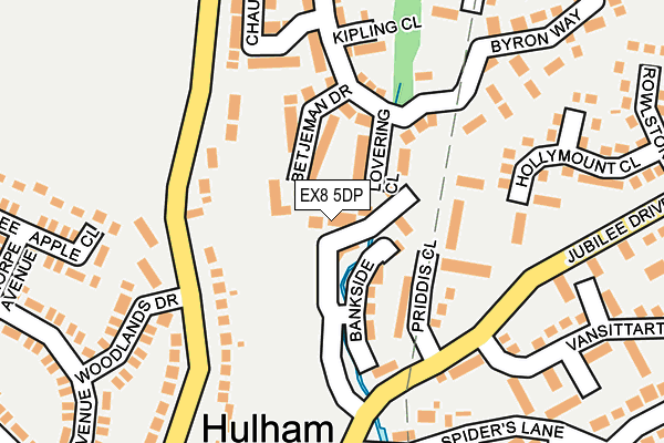 EX8 5DP map - OS OpenMap – Local (Ordnance Survey)