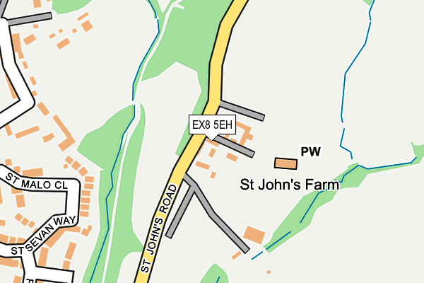 EX8 5EH map - OS OpenMap – Local (Ordnance Survey)