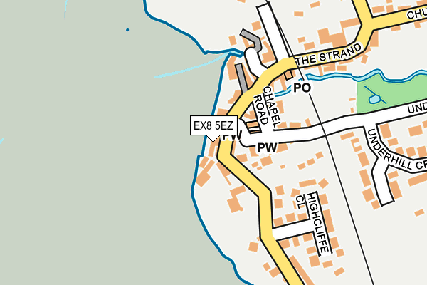 EX8 5EZ map - OS OpenMap – Local (Ordnance Survey)