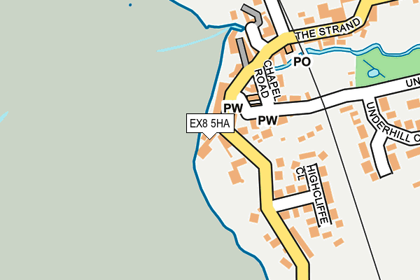 EX8 5HA map - OS OpenMap – Local (Ordnance Survey)