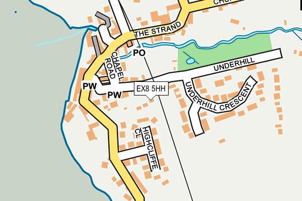 EX8 5HH map - OS OpenMap – Local (Ordnance Survey)