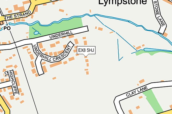 EX8 5HJ map - OS OpenMap – Local (Ordnance Survey)