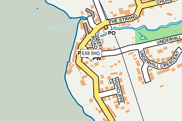 EX8 5HQ map - OS OpenMap – Local (Ordnance Survey)