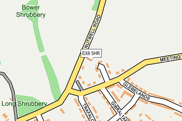 EX8 5HR map - OS OpenMap – Local (Ordnance Survey)