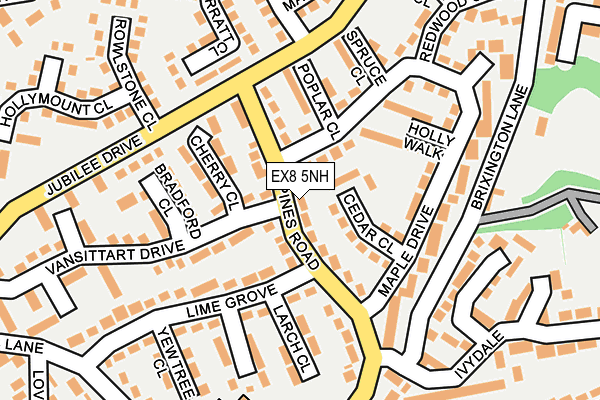 EX8 5NH map - OS OpenMap – Local (Ordnance Survey)