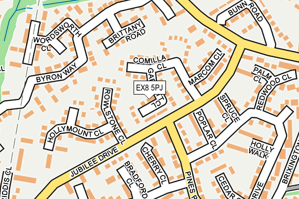EX8 5PJ map - OS OpenMap – Local (Ordnance Survey)