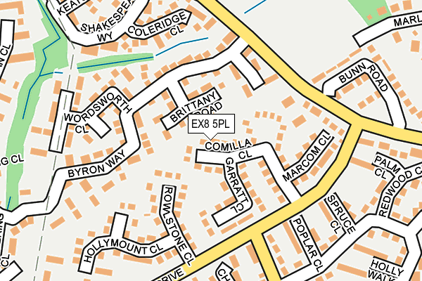 EX8 5PL map - OS OpenMap – Local (Ordnance Survey)