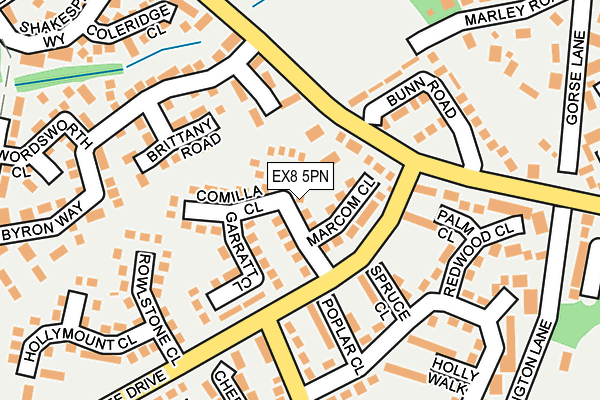 EX8 5PN map - OS OpenMap – Local (Ordnance Survey)