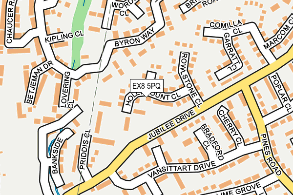 EX8 5PQ map - OS OpenMap – Local (Ordnance Survey)