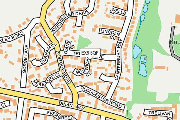 EX8 5QF map - OS OpenMap – Local (Ordnance Survey)