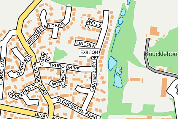 EX8 5QH map - OS OpenMap – Local (Ordnance Survey)