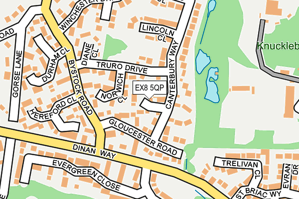 EX8 5QP map - OS OpenMap – Local (Ordnance Survey)