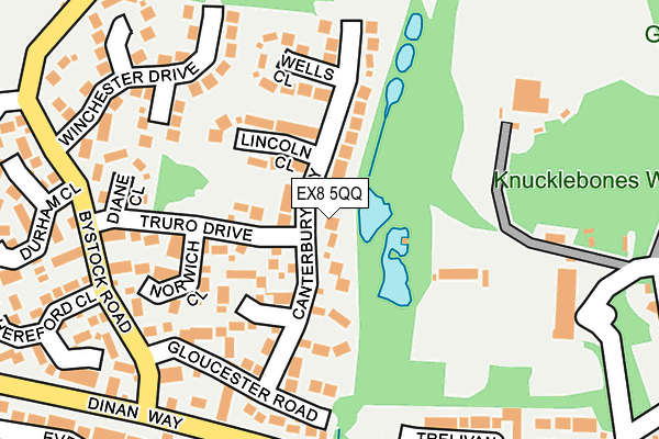 EX8 5QQ map - OS OpenMap – Local (Ordnance Survey)