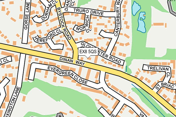 EX8 5QS map - OS OpenMap – Local (Ordnance Survey)