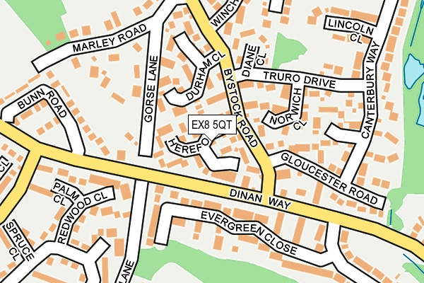 EX8 5QT map - OS OpenMap – Local (Ordnance Survey)