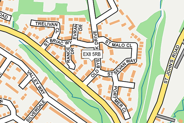 EX8 5RB map - OS OpenMap – Local (Ordnance Survey)