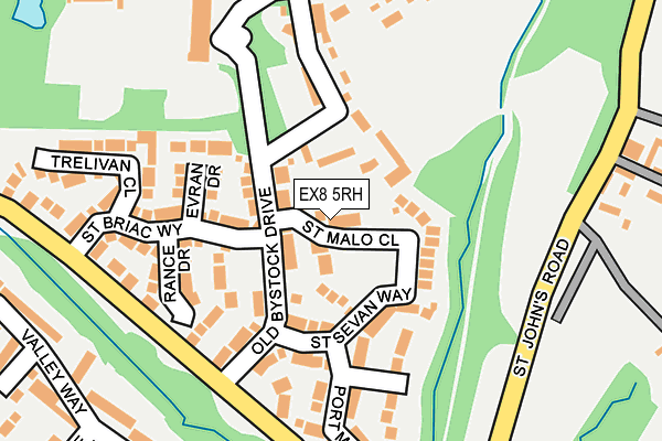 EX8 5RH map - OS OpenMap – Local (Ordnance Survey)