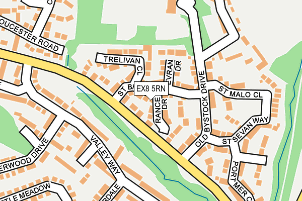 EX8 5RN map - OS OpenMap – Local (Ordnance Survey)