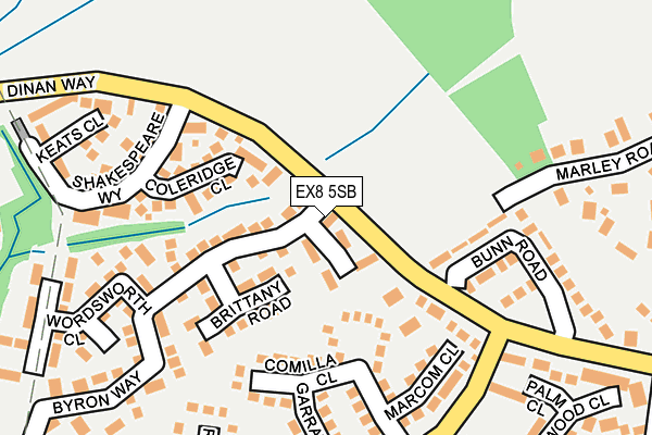 EX8 5SB map - OS OpenMap – Local (Ordnance Survey)