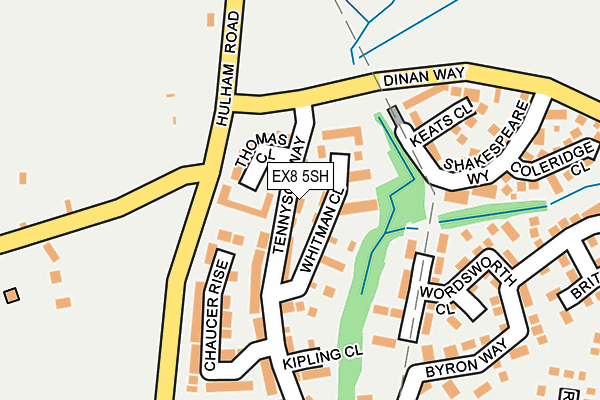 EX8 5SH map - OS OpenMap – Local (Ordnance Survey)