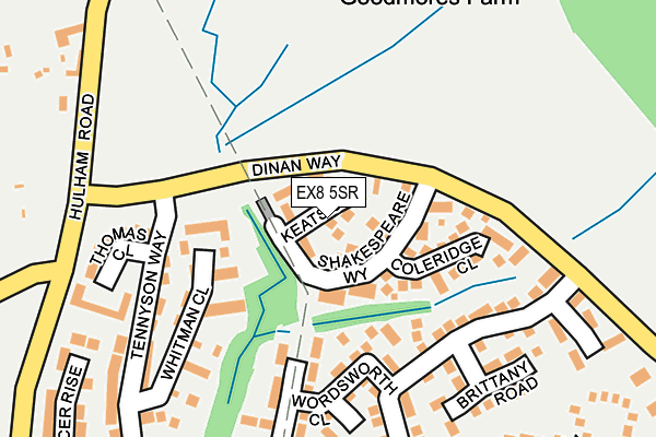 EX8 5SR map - OS OpenMap – Local (Ordnance Survey)