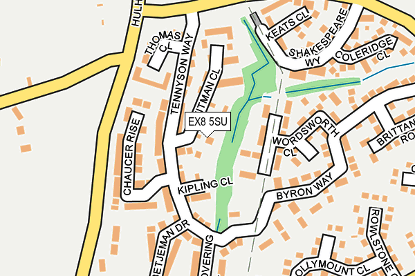 EX8 5SU map - OS OpenMap – Local (Ordnance Survey)