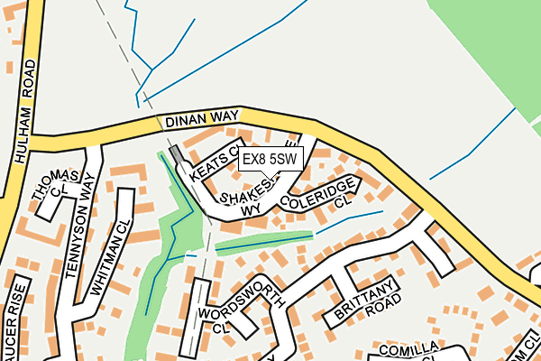 EX8 5SW map - OS OpenMap – Local (Ordnance Survey)