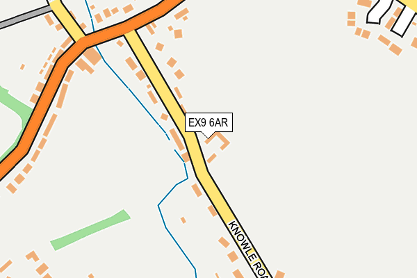 EX9 6AR map - OS OpenMap – Local (Ordnance Survey)