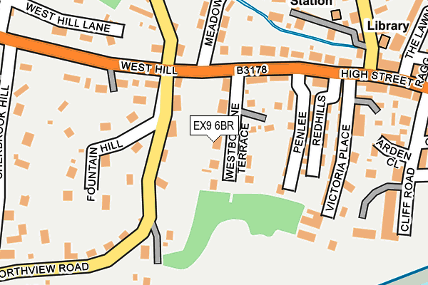 EX9 6BR map - OS OpenMap – Local (Ordnance Survey)