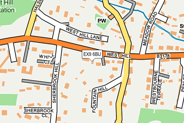 EX9 6BU map - OS OpenMap – Local (Ordnance Survey)