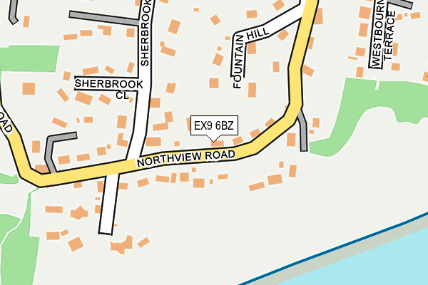 EX9 6BZ map - OS OpenMap – Local (Ordnance Survey)
