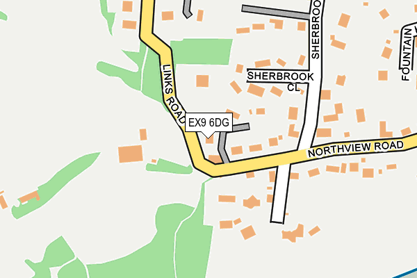 EX9 6DG map - OS OpenMap – Local (Ordnance Survey)