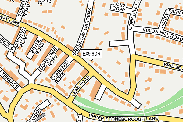 EX9 6DR map - OS OpenMap – Local (Ordnance Survey)
