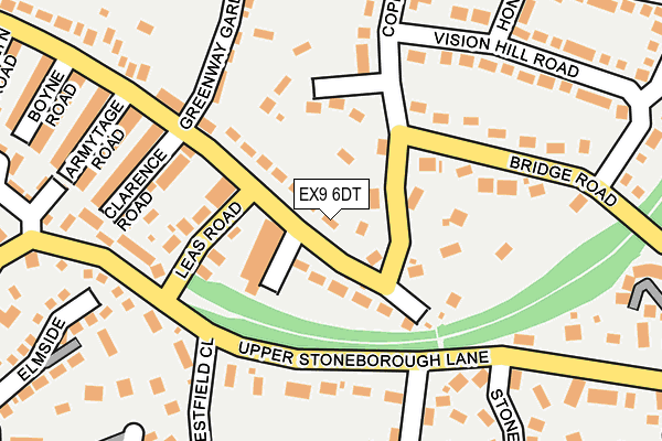 EX9 6DT map - OS OpenMap – Local (Ordnance Survey)