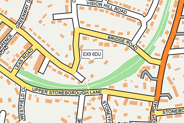 EX9 6DU map - OS OpenMap – Local (Ordnance Survey)