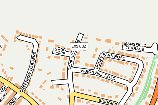 EX9 6DZ map - OS OpenMap – Local (Ordnance Survey)