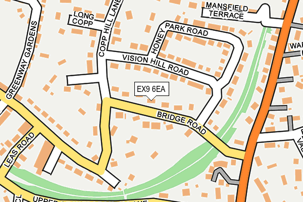 EX9 6EA map - OS OpenMap – Local (Ordnance Survey)