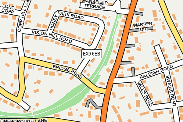 EX9 6EB map - OS OpenMap – Local (Ordnance Survey)