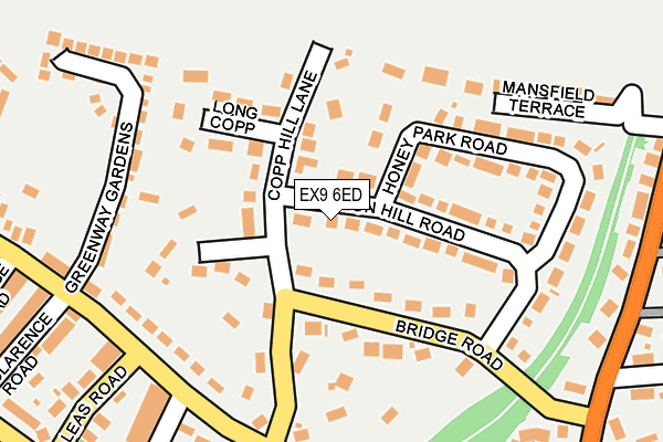 EX9 6ED map - OS OpenMap – Local (Ordnance Survey)